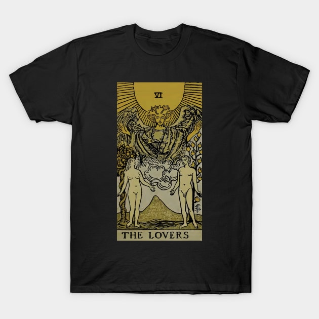 The Lovers Tarot Card T-Shirt by VintageArtwork